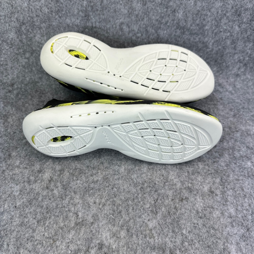 Crocs LiteRide 360 Marbled Pacer Mens 7 Womens 9 Black Citrus Sneaker 207633-02K - Picture 12 of 13